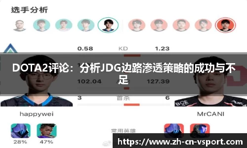 DOTA2评论：分析JDG边路渗透策略的成功与不足